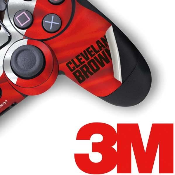 Vista 40 de Skinit Calcomanía para juegos compatible con PS4 Pro/Slim Controller, diseño de logotipo grande de Cleveland Browns con licencia oficial de la NFL