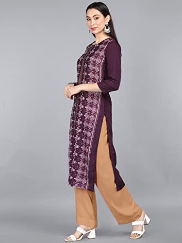 Image of Vaamsi Women Crepe Regular Kurta