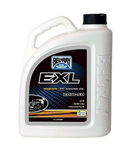 BEL-RAY EXL MINERAL 4T ENGINE OIL 20W-50 (4L), Manufacturer: BEL-RAY, Manufacturer Part Number: 99100-B4LW (1)
