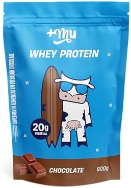 Whey Concentrado, Mais Mu, Sabor Chocolate, 20g de proteína - 900...
