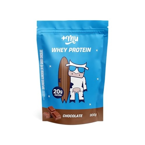 Whey Concentrado, Mais Mu, Sabor Chocolate, 20g de proteína - 900g