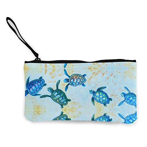 Preisvergleich Produktbild Unisex Portemonnaie, Münzbeutel, Segeltuch, Münzbörse, Reißverschluss, Geldbörse für Handy, Bargeld, Bankkarten, Reisepass, Münzen, Blau