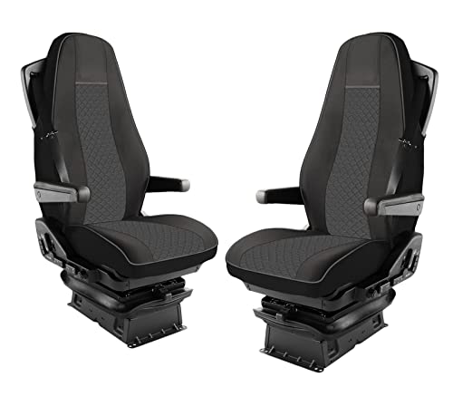 LKW Funda de asiento de cuero ecológico gris para camiones Volvo FH Euro 6