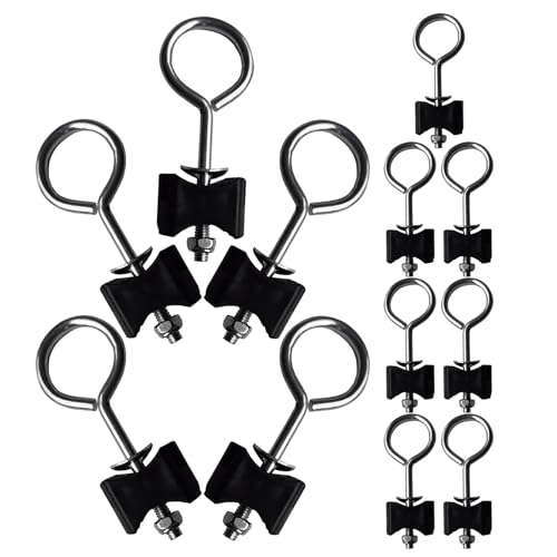 BESTonZON 12 Tornillos de Anclaje para Trampolín Redondos Metal Resistentes para Herrajes de Marco Fijadores para Camas Elásticas Pequeñas y Grandes Kit de Repuesto para Mantenimiento