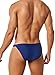 MIZOK Men's Sexy Low Rise Swimsuits Bikini Swimming Briefs Swimwear with Adjustable Drawstring Navy M