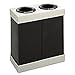 Safco Products At-Your-Disposal Double Recycling Center 9794BL, Black, Impact and Water Resistant, Two 28 Gallon Bins