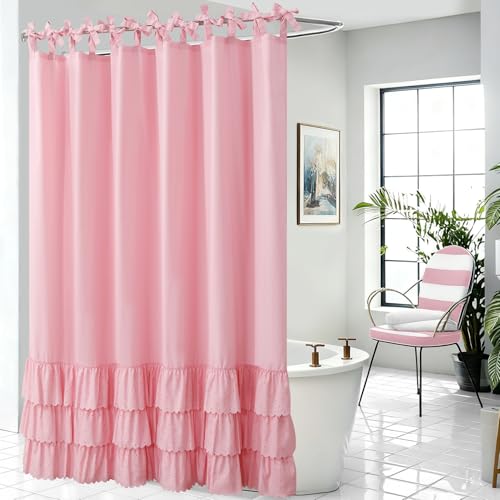 54" W x 72" L Waterproof Shower Curtain Small Bathroom