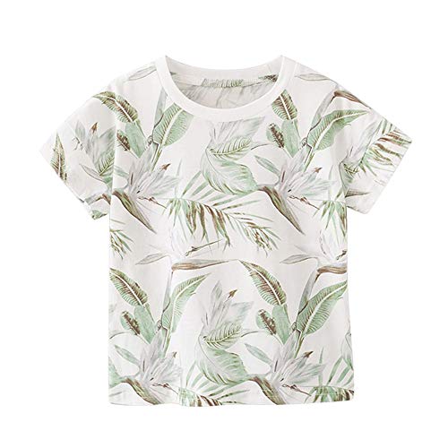 Image of KISBINI Toddler Boys Summer Clothes Set Hawaiian Cotton T-Shirt and Shorts Set Dinosaur Sharks Clothing Set