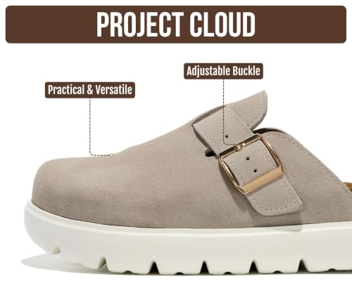 Image of 100% Genuine Leather Platform Clogs for Women - Fall Shoes for Women 2026