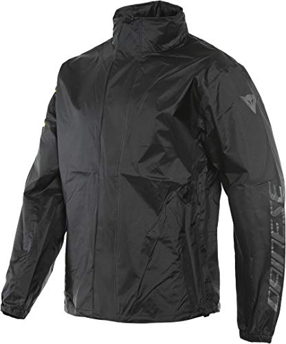 DAINESE VR46 Moto Pioggia Giacca (Black/Yellow,L)