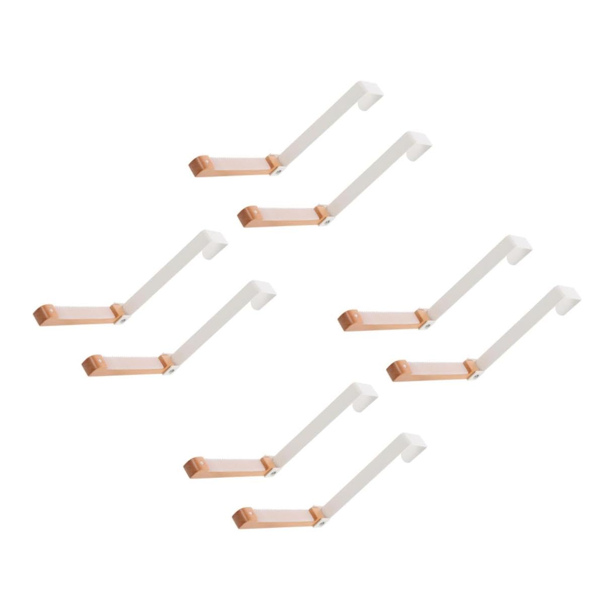 PartyKindom 8piezas Organizador De Puerta Plegable Para Ropa y Toallas Colgador De Puerta Para Baño Ganchos Para Sombreros y Para De El