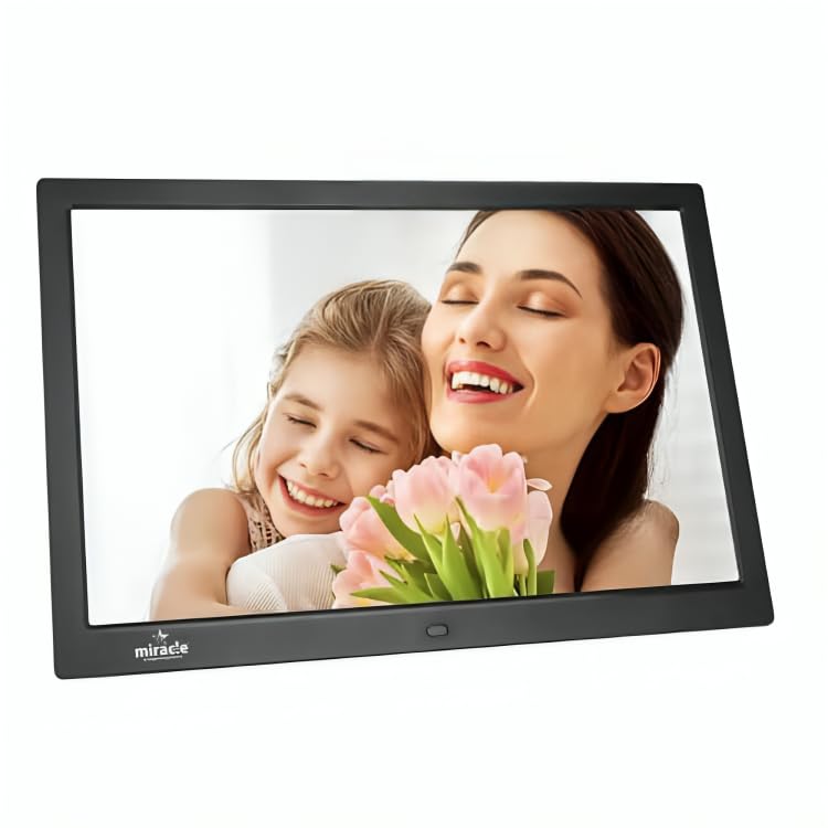 Image of Miracle Digital 17 Inch Hi-def Digital Frame,Reso 1280p*800p Support SD Card,USB,Mini HDMI for Fast Transfer| Play Photos Slide Show,Video,Audio,Calendar | inBuilt 8GB Memory, 2GB RAM