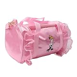 Haofy Tanztasche für Mädchen, 18 L, Leichte Reisetasche mit Verstellbarem Schultergurt, Reisetasche aus Kunstleder für Ballettunterricht, Übernachtung, Gymnastikübungen, Wochenendausflug,