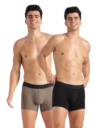 Image of Jockey US60 Men Super Combed Cotton Elastane Stretch Solid Trunk with Ultrasoft Waistband (Pack of 2)