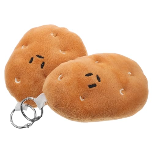 Alasum 2piezas Colgantes De Patata De Peluche Para Llaves De Coche Bolso o Monedero Mini Muñeca De Relleno Como Decoración De Llavero y Juguete Para Niña