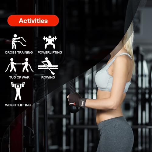 Image of STAR X Minati Wrist Support Gym Gloves Black for Men and Women