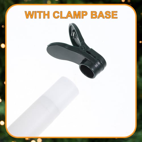 Velas LED cónicas sin llama PRETYZOOM de plástico resistente con clips para árbol 3