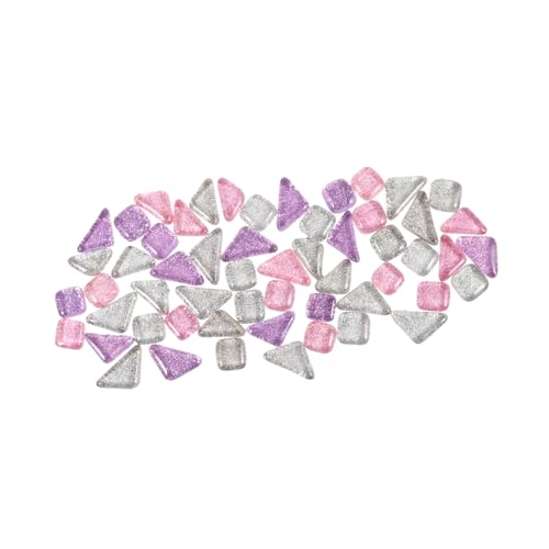 jojofuny 1 Confezione Mosaico Decorativo Glitterato Pietre Irregolari per Progetti Fai da Te e Decorazioni per Casa Materiale Sicuro e Creativo