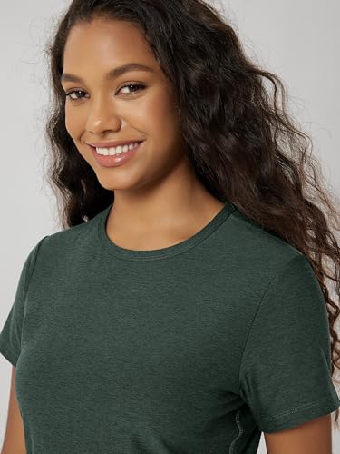Image of ODODOS Women's Short Sleeve Performance T-Shirts - Ultra Soft odSTRATUM Tech Crew Neck Tee UPF 50+ Essential Top