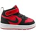 Nike Little Kid's Court Borough Mid 2 Shoes, University Red/Black-White, 2.5Y