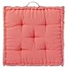 Cojín Grande Acolchado de Suelo Coral rústico de algodón y poliéster, de 60x60 cm - LOLAhome