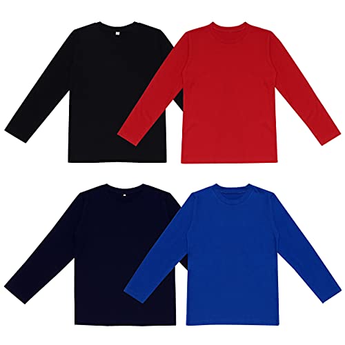 Image of DIAZ 100% Pure Cotton Girls /Boys Full Sleeve T-Shirt-Pack of 4