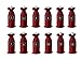 Lot de 12 sacs de vin en toile de jute avec cordon de serrage pour dégustation et voyage à l'aveugle - 12 autocollants - Pour mariage, anniversaire, pendaison de crémaillère et dîner