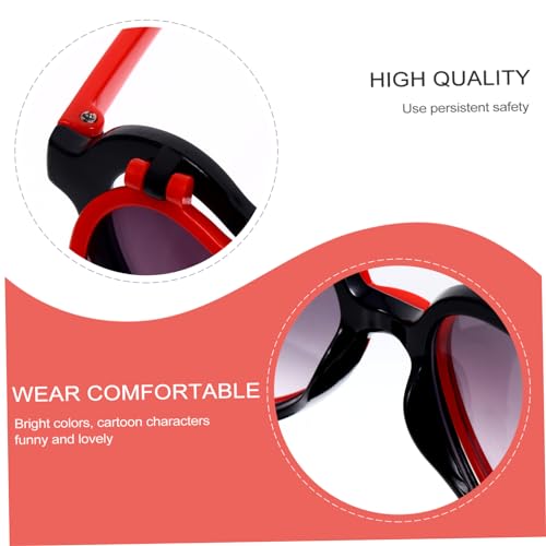 1pair Heart-shaped Sunglasses for Boy Girl Adorable Cartoon Design for Boys and Girls for Parties Festivals and Cosplay Ages Comfortable Fit and Vibrant Colors3