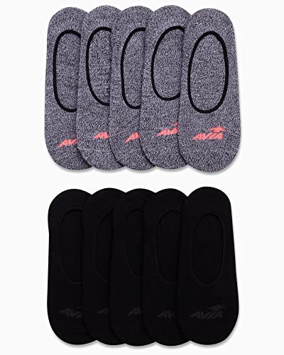 Image of Avia Women's Low Cut Socks - 10 Pack Performance Cushioned Comfort No Show Socks - Athletic Socks for Women