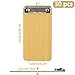 SHUESS 30 Pack Wood Mini Clipboard Bulk, Wooden Half Page Clipboard, 8 x 4 Inch, Wooden Check Presenters for Restaurants, Server Book, Menu Holder for Cafes, Guest Check Book