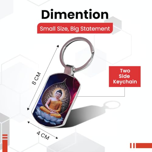 Image of Premium Printed Metal Keychain for Men & Women | High-Definition Artwork Print | Durable Key Ring for Car, Bike, Home & Office Keys | Stylish Decorative Key Holder Gift