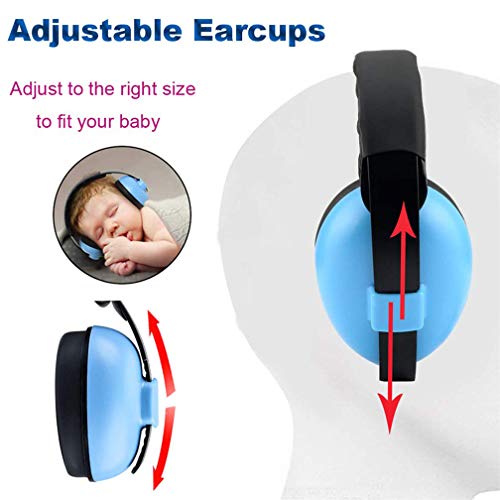 Image of Baby Ear Protection,Noise Cancelling Headphones For Kids For 0-3 Years Babies,Toddlers,Infant For Sleeping Airplane Concerts Theater Fireworks,Baby Earmuffs inch