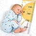 Mibote Baby Growth Height Chart Handing Ruler Wall Decor for Kids, Canvas Removable Height Growth Chart 79