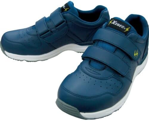 ジーベック XEBEC 静電プロスニーカー 紺 25.5cm 85111-10-255