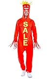 Tipsy Elves Funny Halloween Costume Red and Yellow Waving Tube Man Inflatable-inspired Jumpsuit for...
