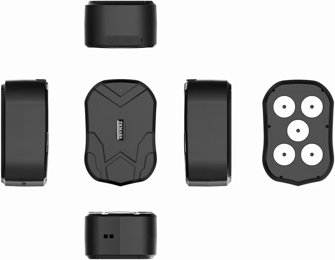 TKMARS Tracker GPS 4G con SIM Integrata, Magnetico, Batteria 5000mAh, Impermeabile IP65 Anti-Furto, Geo-Fence, App Tracking in Tempo Reale, Abbonamento Richiesto