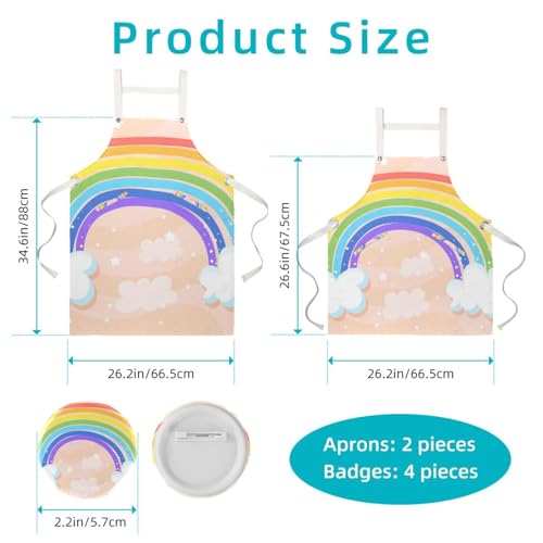 Tablier de serveuse multicolore pour le travail en bar et bistrot - 2