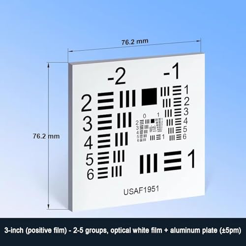 Mire de test de résolution pour microscope avec précision ± 5 um