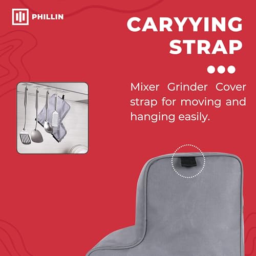 Image of L-Shaped Mixer Cover - Stylish and Durable Grey Case for Kitchen Mixers | Waterproof Dust Cover's