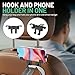 Basix by iOttie Headrest Hook and Phone Holder Car Backseat Organizer for Bags and Phones, Durable Heavy Duty Hook with Secure Phone Grip, Easy No Tool Installation