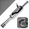 AllExtreme EX129 Indori Model Exhaust Silencer Compatible for BS3 and BS4 Model Royal Enfield Bullet 350cc and 500cc (Chrome)