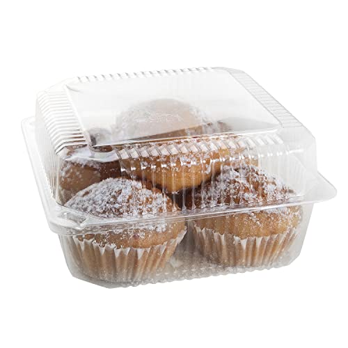Hnxazg HN-2303161606 100 Pcs Clear Plastic Hinged Take Out Containers Disposable Clamshell Food Cake Containers thumb #3