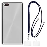 Shantime Hülle & Crossbody-Trageriemen-Set Kompatibel mit ZTE Nubia Z9 Max Handyhülle & Verstellbarem Halsband mit Metallschnallen & 2 Aufklebern(Blaues)