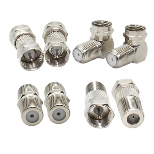 Adaptateur coaxial RF coudé pour installer un répartiteur ou décodeur satellite - 2