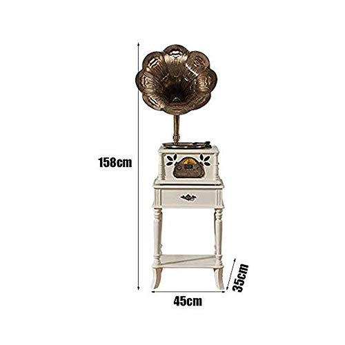 YAMMY Tourne-disques, boîte à Musique Antique Grand phonographe Haut-Parleur sans Fil, avec entrée auxiliaire, Radio FM… - Les Beatles, Paul McCartney, John Lennon, RIngo Starr, George Harrison YAMMY Tourne-disques, boîte à Musique Antique Grand phonographe Haut-Parleur sans Fil, avec entrée auxiliaire, Radio FM… – Image 3