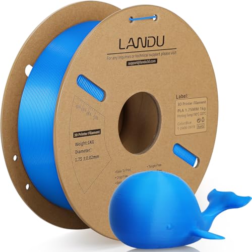LANDU PLA Filament 1.75mm Blue 1kg for FDM 3D Printers
