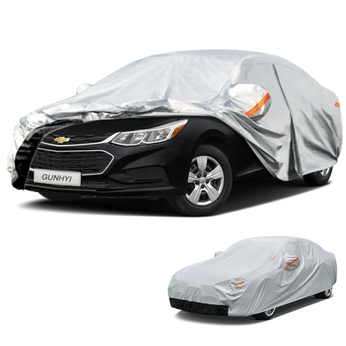 Image of GUNHYI 6 Layer Car Cover Custom Fit Chevrolet Cruze (2009-2026) Waterproof All Weather, Heavy Duty Outdoor Snow Sun Rain Uv Protection (Ships from US Warehouse, Delivery 3-8 Days)
