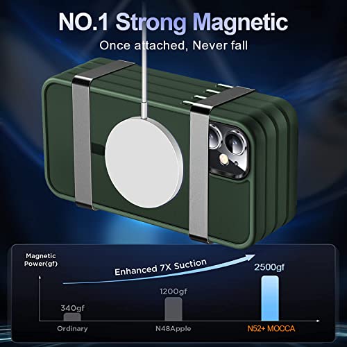 Image of MOCCA Magnetic Shockproof for iPhone 12 Case,Midnight Green