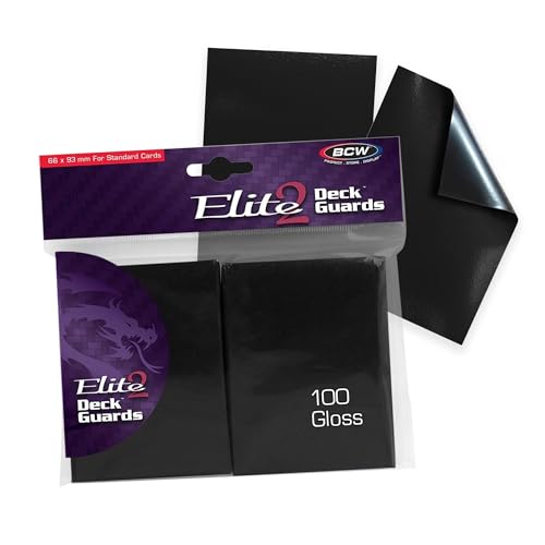 Protection de pont BCW Elite2 Noir protège-carte de tournoi Magic et Pokémon