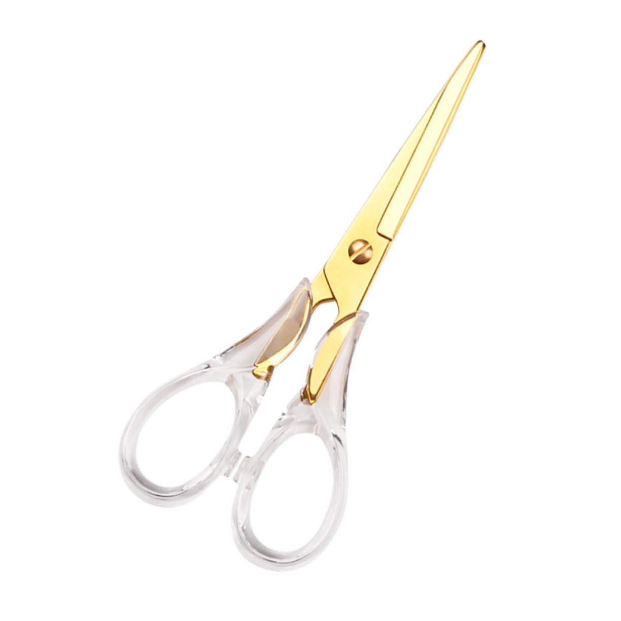 SHINEOFI 2pezzi Forbici Da Cucito Multifunzione Inossidabile Con Manico Trasparente Per Ufficio e Hobby Creativi Per Tessuti e Filo Colore Casual Variabile